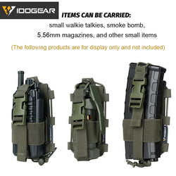 IDOGEAR Tactical Radio Pouch Gridlok BAOFENG/POFUNG UV5R UV82 Talkie Walkie MOLLE Radio Pouch 35110