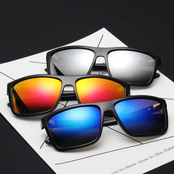 Sports Polarized Sunglasses Men Women Classic Square Plastic Driving Sun Glasses Male Fashion Black Outdoor Shades UV400