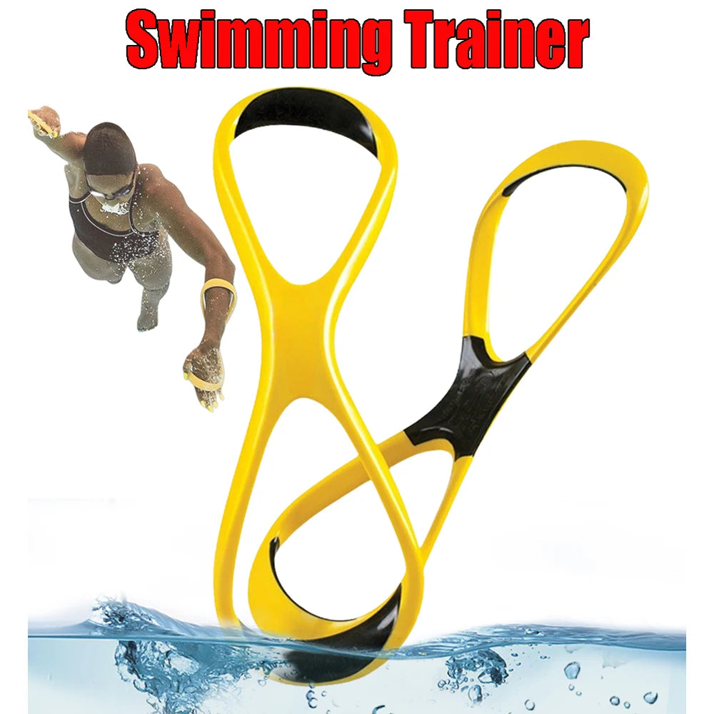 Manta Freestyle Swimming Paddles Ergonomic Professional Strokes Practice Correction Swim Training Paddle 8 Shape Accessroy