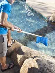 Pool Skimmer Net Large Capacity Leaves Cleaning Net Rubbish Cleaning Rake for Cleaning Spa Pond Pool Hot Tubs Fountains