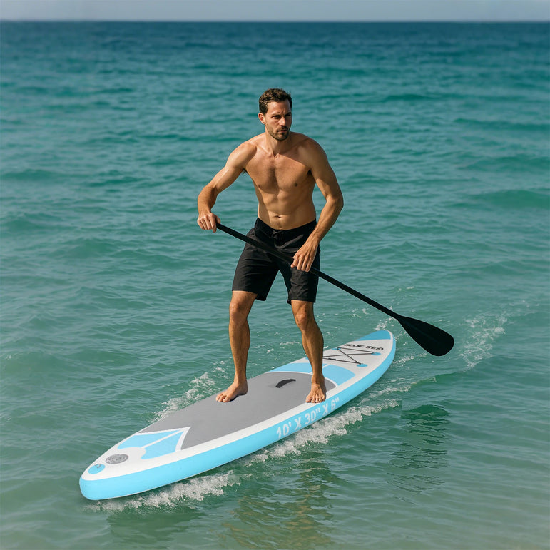 10ft Inflatable Stand Up Paddle Board  for Adults, Anti-Slip EVA Deck, SUP Board with Accessories