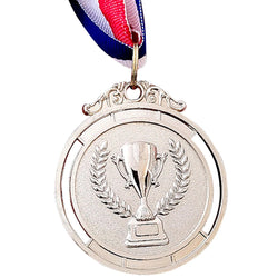 10-50pcs 2" Gold Silver Bronze Award Medal Zinc Alloy Round Winner Medals w/ Neck Ribbon 1st 2nd 3rd Prizes Winner Prize Present