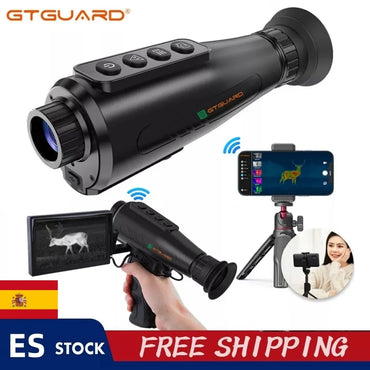 GTGUARD Ai15 Night Vision Goggles Outdoor Detector Handheld Monocular IR Thermal Imaging Telescope AI Super-resolution 384*288HD