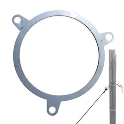 Portable Chimney Brace Ring Stainless Steel Chimney Pipe Bracket Outdoor Camping Smokes Pipes Wind Rope Ring For 6cm Or 7cm