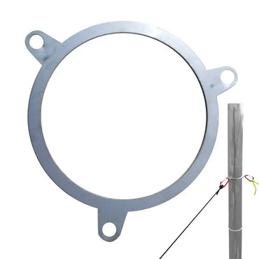 Portable Chimney Brace Ring Stainless Steel Chimney Pipe Bracket Outdoor Camping Smokes Pipes Wind Rope Ring For 6cm Or 7cm