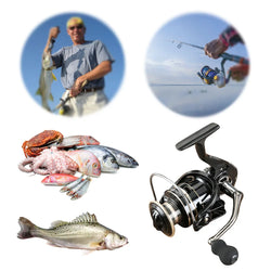 Spinning Reel Metal Spool Handle All-Metal Fishing Reel Fishing Coil Wheel Carp Fishing Reel Fishing Accessories