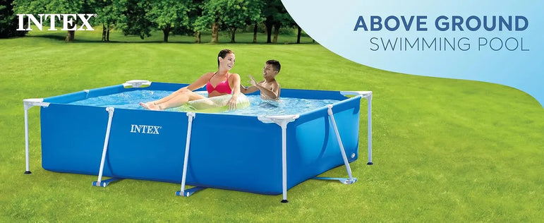 Above-Ground Swimming Pool Set, Rectangular Frame 86in x 23in