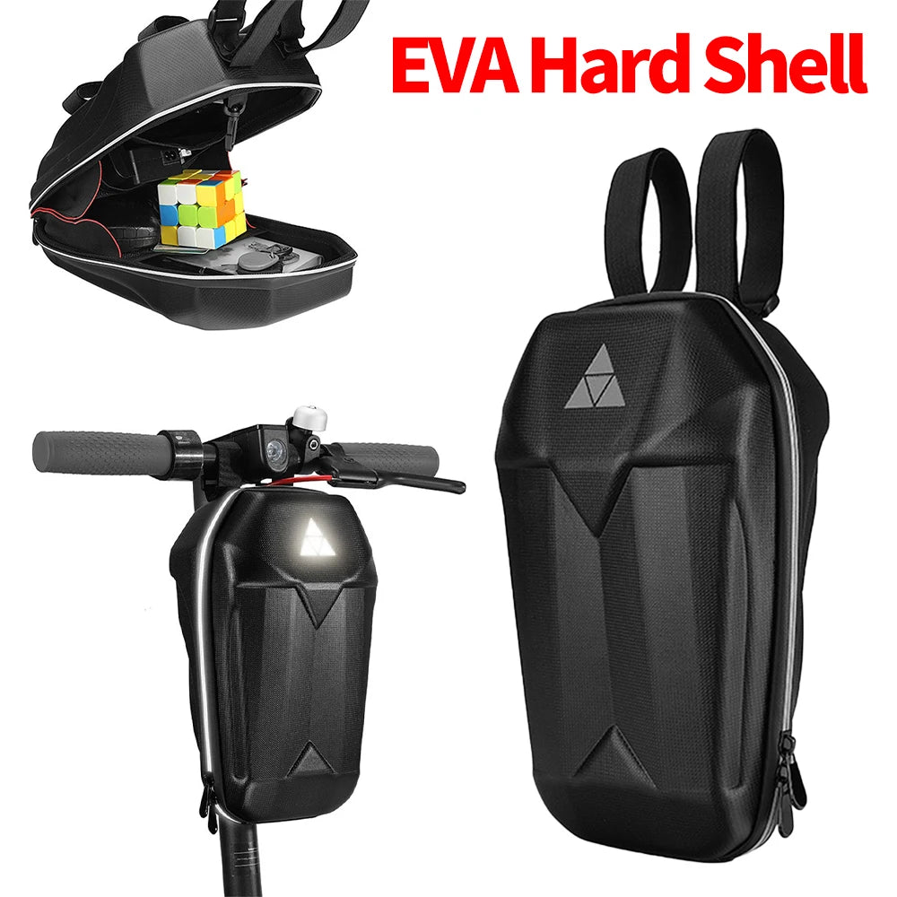 5L Capacity Hard Shell Bag Electric Scooter Front Hanging Storage Bag for M365