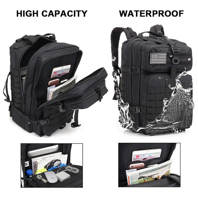 30L/50L Multifunctional Bag Military 900D Military Hiking Bag Waterproof Rucksacks Army Outdoor Camping Trekking Hunting Bag