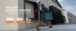 Dual Motor Adult Dual Shock-Absorbing Electric Scooter Long Endurance Double Rocker Arm Commuter Off-Road E-Scooter