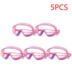 1-5PCS Swim Goggles Anti Fog Swimming Goggles Waterproof HD Swim Glasses Large Frame UV Protection Swim Goggles for Boys Girls