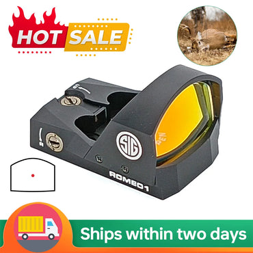 Romeo 1 Red Dot, Tactical Airgun Accessories Aluminum Alloy, Red Dot Sight, Outdoor Camping Hunting Magnifying Glass Accessories