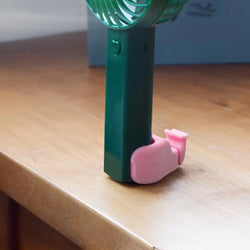 Silicone Personal Fan Clip For Parasol Handheld Personal Fan Holder  blue/pink Multipurpose Clip Parasol Handheld Electric Fan