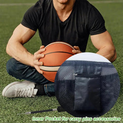 Single Ball Bag Mesh Bag For Transporting Single Volleyball Basketball Football Volleyball Bag Mesh Handbag Ball Bag Clip On