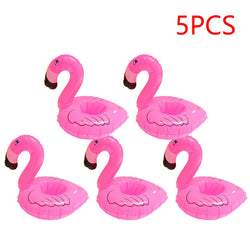 1-50PCS Water Coasters Floating Inflatable Cup Holder Swimming Pool Drink Float Toy Inflatable Pool Flamingo Party Decoration