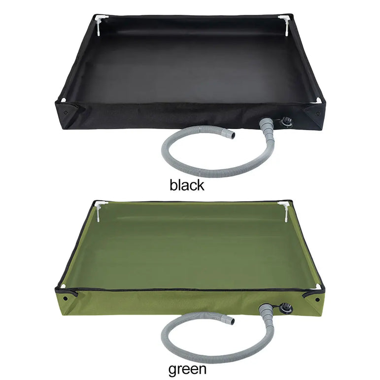 Portable Shower Pan Camping Shower Base Camping Shower Tent Floor Base for RV Outdoor Camping Shower Beach Pet Bath