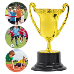 Gold Small Trophy Cups for Kids Plastic Golden Award Trophy Cup Gold Participation Trophy Cup For Party Favors Props Rewards