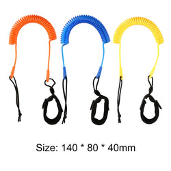Coiled Leash Leg Rope Kit Paddle Board Surfboard Portable 10 Feet Surfing Board Stand Up Safety Watering Elements