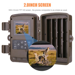 Outdoor Trail Camera 20MP 1080P HD Hunting IP66 Waterproof Infrared Night Vision Motion Activated Surveillance Trap Camera