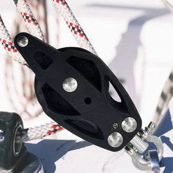 Pulley Accessories nylon+Stainless Steel Rope Pulley Efficient bearing design Fix Paddle Pole Net Pulley Tool Kayak Boat fitting