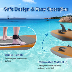 CADALENE Inflatable Paddle Board, Stand Up Paddle Board, Sup Board with Premium Sup Accessories, For Adults