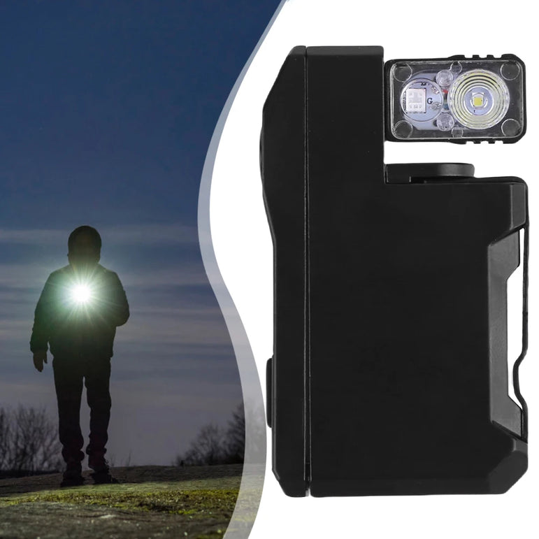 Rechargeable EDC Flashlight 400 Lumens Mini Flashlight with RGB Light Magnetic Keychain Flashlight for Outdoor Camping Hiking