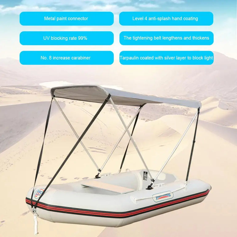Waterproof Kayak Awning Canoe Canopy Sunshade For Kayak Boat Canoe Awning Tent Top Cover Inflatable Boat Accessories