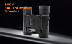 HD Powerful Binoculars, 500x25 5000M Long Range Folding Mini Telescope, for Hunting Sports Outdoor Camping Travel Outdoor Gifts