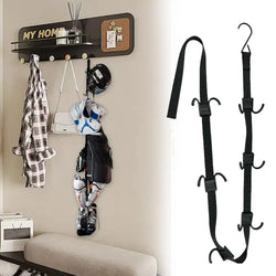 Hockey Portable Gear Rack Strap Organizer Hockey Gear Hanger Hockey Equipment Strap Drying Rack With 12 Hooks Portable Football