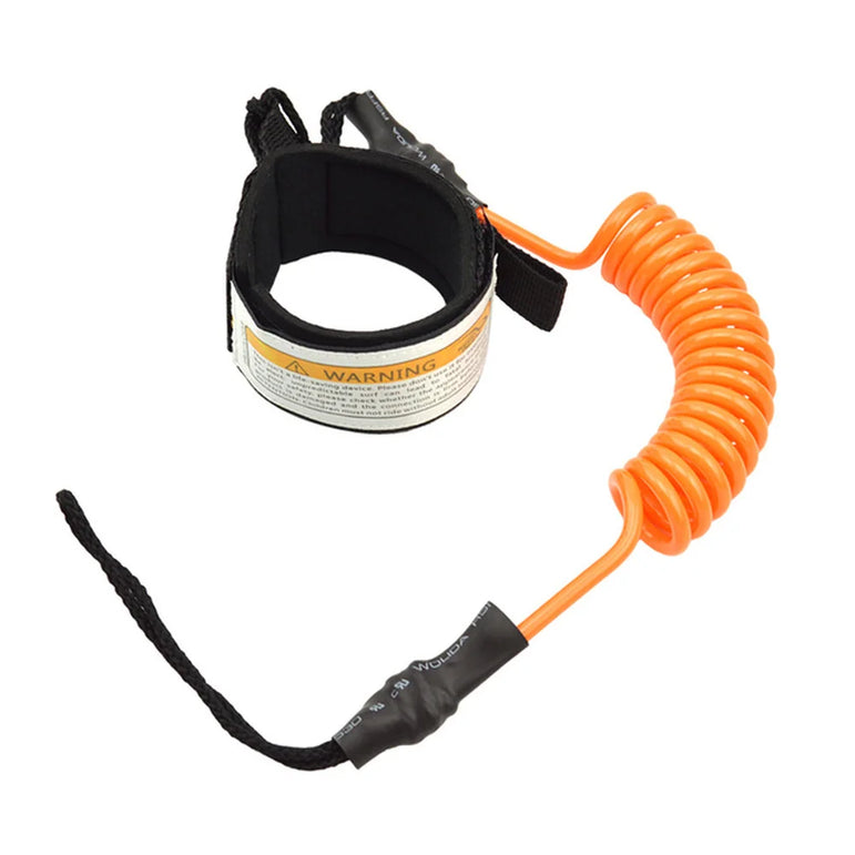 Coiled Surf Leash Safety Surf Sup Coiled Premium Surf Surfboard Paddle Board Wrist Ankle Leash for Sea Surfing Leg Rope