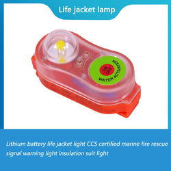 5-1pcs Surfing Life Jacket Light LED Lithium Lamp Position Indicator Self-Lighting Swimming Life Vest Emergency  Lamp