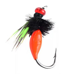10pcs Fish Bladed Inline Spinner Fishing Lure Fly Tying Poisonous Mosquito Hook Fishing Group Micro-Sequin Sequins Spinning Fly