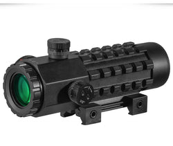 FIRE WOLF 3X28 Tactical Hunting Optical Rifle Scope  Green Red Dot Cross Scope Universal 11/20mm Railway Rifle Holographic Scope