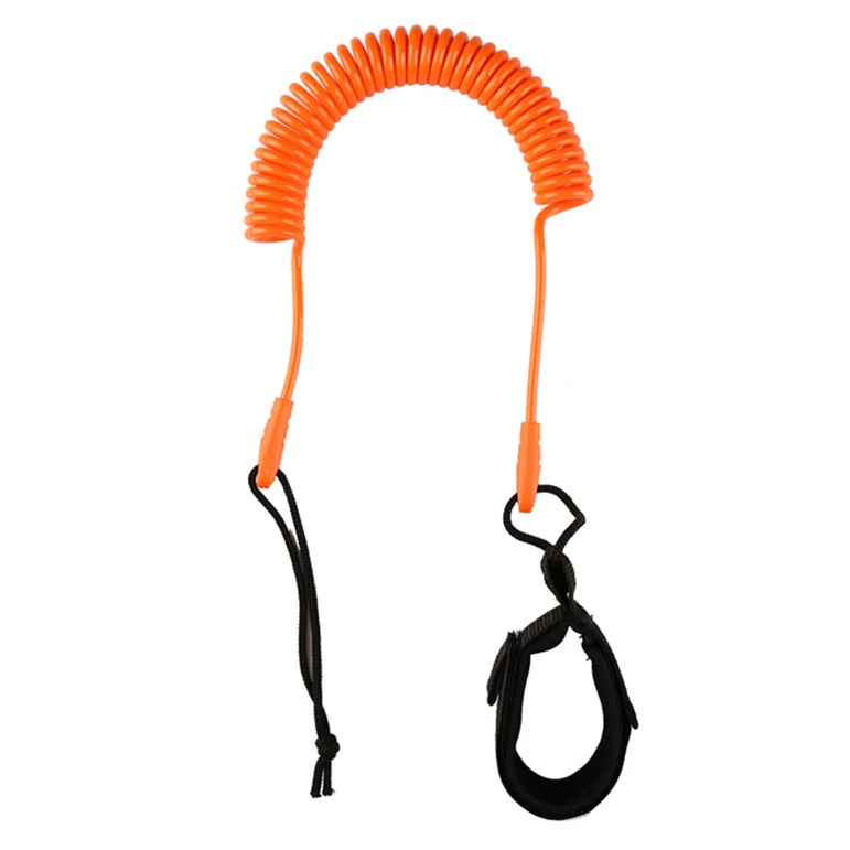 Coiled Leash Leg Rope Kit Paddle Board Surfboard Portable 10 Feet Surfing Board Stand Up Safety Watering Elements