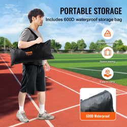 VEVOR Baseball Screen for Batting CageBaseball & Softball Safety Screen Body Protector Portable Batting Screen Bag Red Black