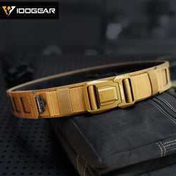 IDOGEAR 2 inch Tactical Belt LSR MOLLE Quick Release Metal Buckle Lightweight Man Outdoors Training Waistband 3433