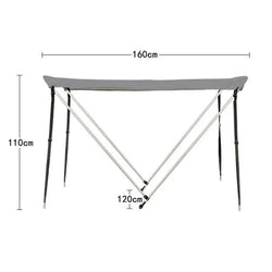Waterproof Kayak Awning Canoe Canopy Sunshade For Kayak Boat Canoe Awning Tent Top Cover Inflatable Boat Accessories