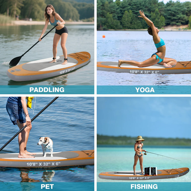 CADALENE Inflatable Paddle Board, Stand Up Paddle Board, Sup Board with Premium Sup Accessories, For Adults
