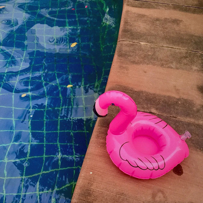 1-50PCS Water Coasters Floating Inflatable Cup Holder Swimming Pool Drink Float Toy Inflatable Pool Flamingo Party Decoration