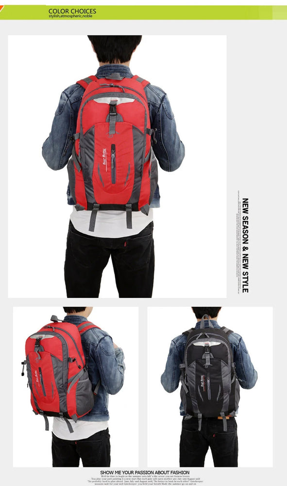 Oulylan Outdoor Sports Backpacks Camping Hiking Backpacks Sports Bag Mountaineering Bag Waterproof Climbing Backpacks Men Women
