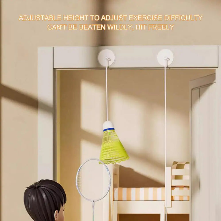 Automatic Rebound Badminton Trainer Badminton Single-Player Rebound Trainer Self Study Badminton Trainer Set Automatic