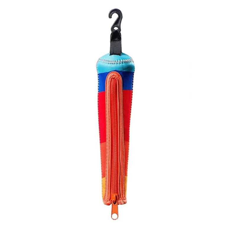 Baseball & Softball Handle Cover Cushy Zippered Sleeve Baseball Bat Handle Cover Hook for Hanging on Fence Baseball Accessories