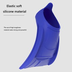 Swimming Fins for Children Adults Unisex Freestyle Silicone Short Fins for Swimming Diving Training Non Slip Diving Accessories