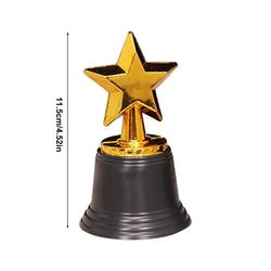 Star Gold Award Trophies Recognition Award Golden Trophies Prize for Kids Party Favors Props Rewards Winning Prizes