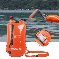 20L Air Dry Tow Bag Highly Visible IPX7 Waterproof Inflatable Swimming Bag Swim Safety Float and Drybag for Open Water Swimmers