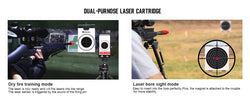 22LR 243 multifunctional magnetic red green light trainer, dual-purpose for training and calibration