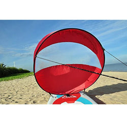 Kayak Downwind Wind Sail Paddle Inflatable Canoe Boats Drifting Wind Sail With Clear Window Boat Folding Thrusters Accessory