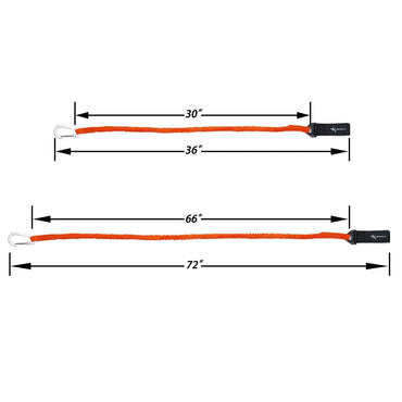 Nylon Elastic Kayak Canoe Paddle Leash Safety Boat Fishing Rod Pole Coiled Lanyards Boat Fastening Accessories