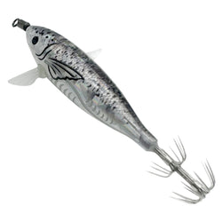1pcs Luminous Horizontal Squid Jig Wood Shrimp Squid Hook Artificial Bait Octopus Cuttlefish Shrimp Saltwater Hard Bait Tackle