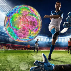 Reflective Soccer Ball Luminous Footballs Night Glowing Soccer 4/5 Ball Light Up Training Football Match Ball For Kids Children